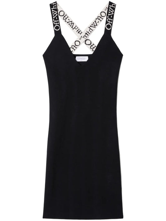 Logo-Jacquard Mini Dress