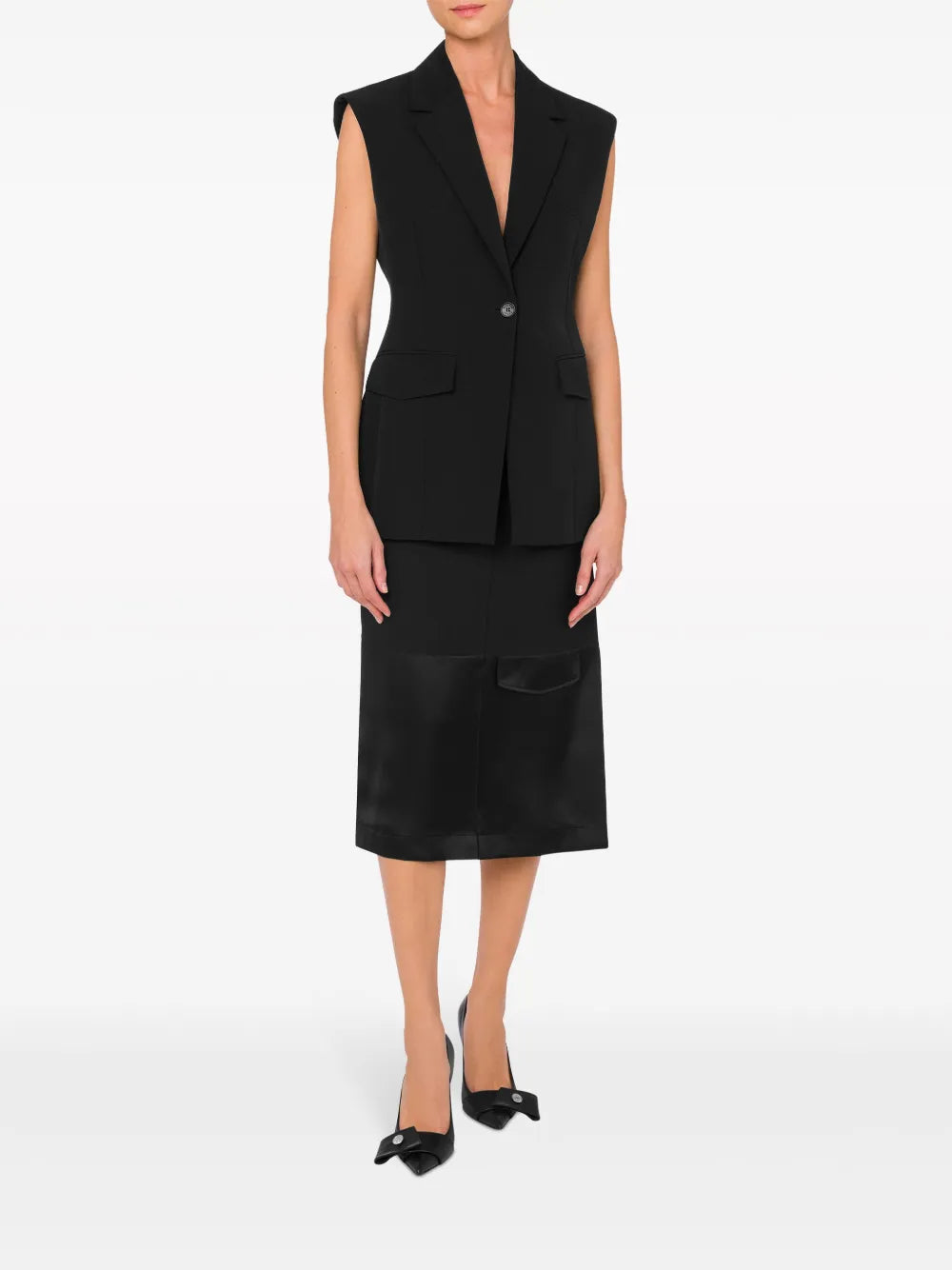 Cap-Sleeve Blazer