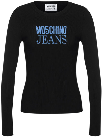 Logo-Print Ribbed Top