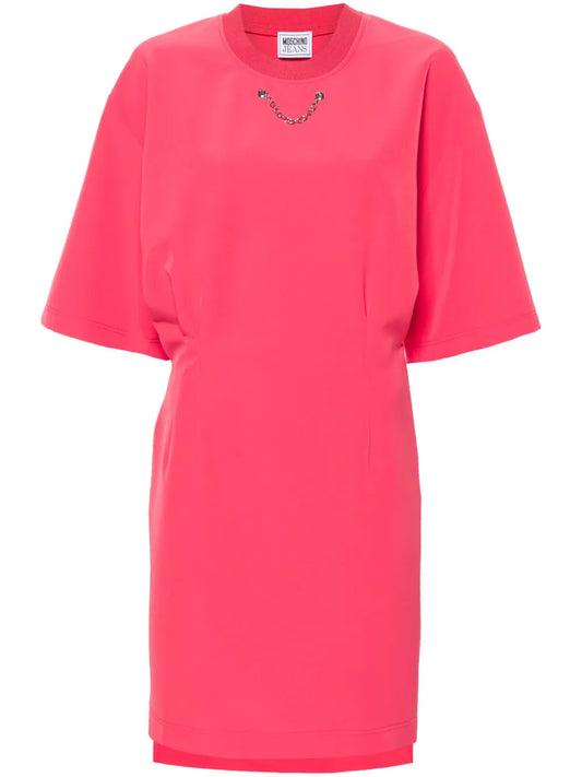 Chain-Link Embellished Midi Dress