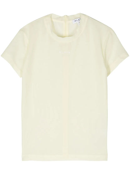 Logo-Embroidered Mesh T-Shirt