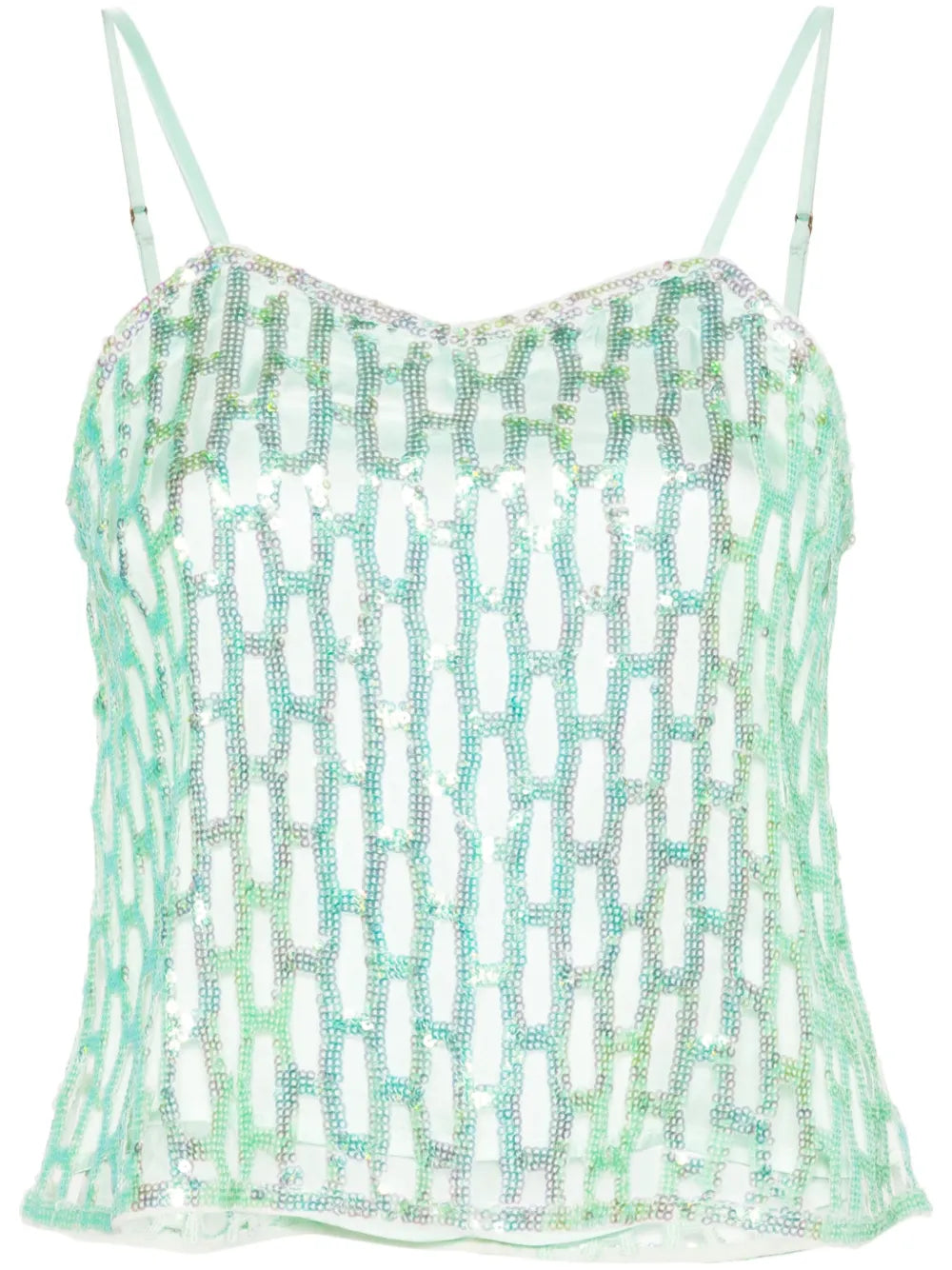 Sequinned Crop Top