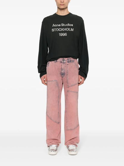 Logo-Print Distressed T-Shirt
