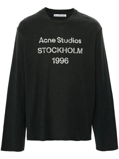 Logo-Print Distressed T-Shirt