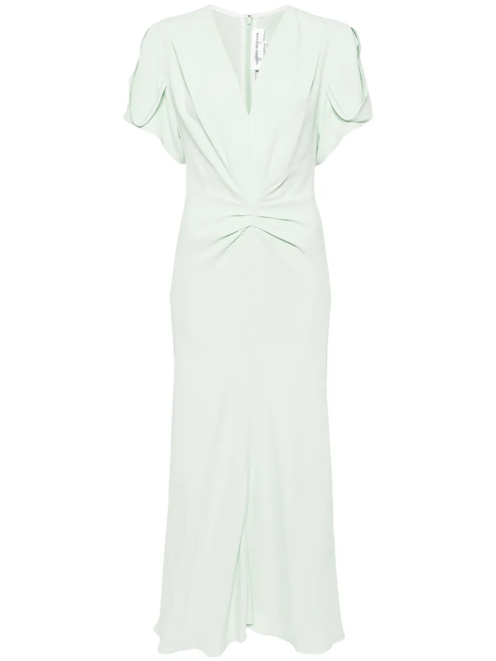 Ruched-Detail Midi Dress
