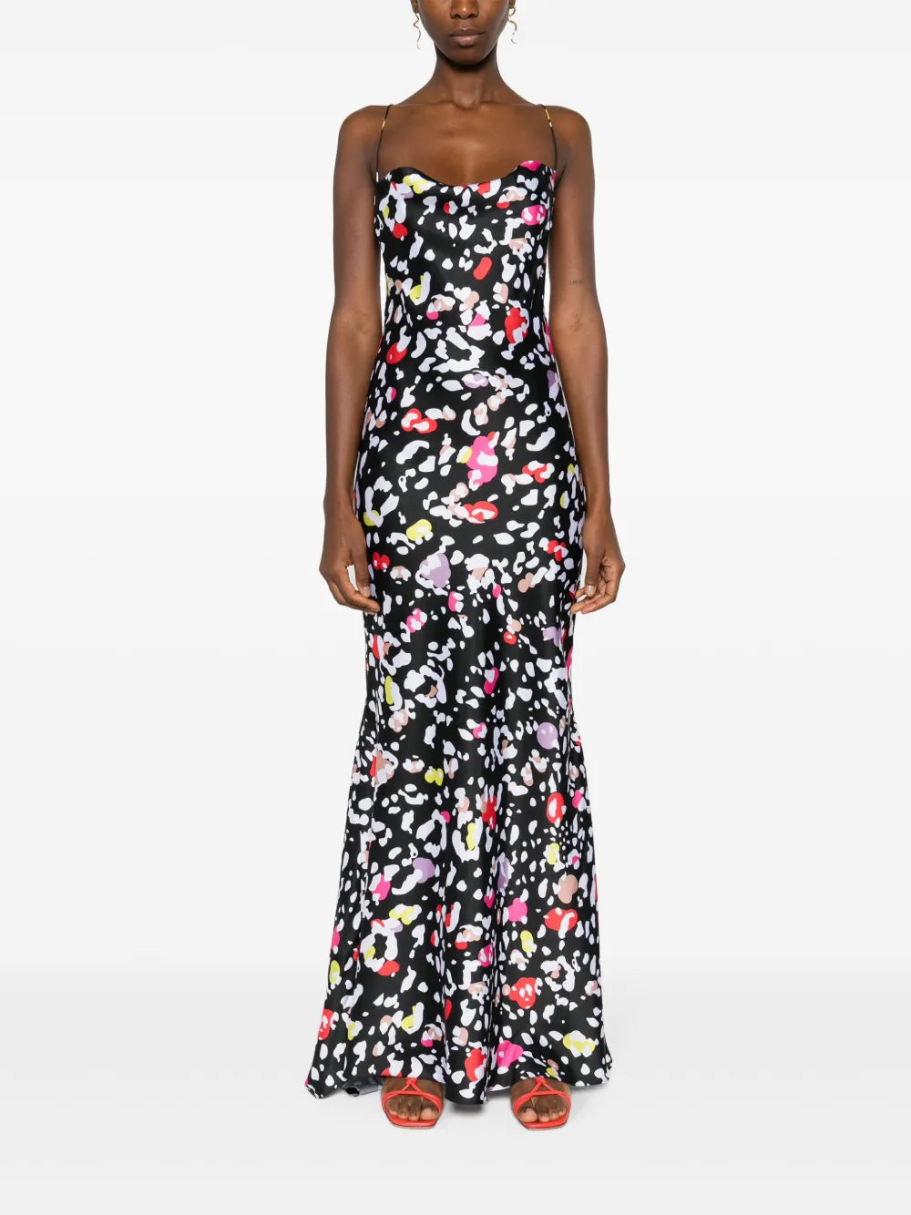 Graphic-Print Sleeveless Dress