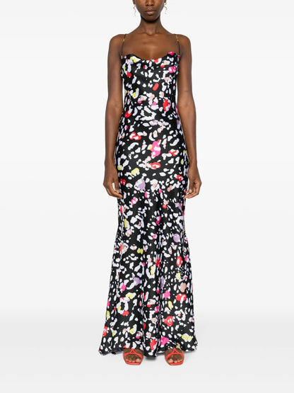 Graphic-Print Sleeveless Dress