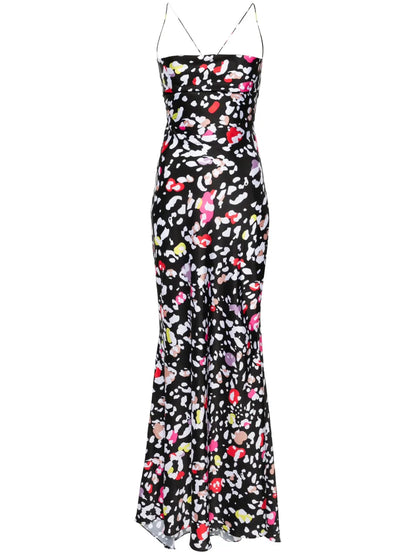 Graphic-Print Sleeveless Dress
