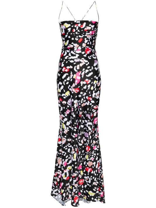 Graphic-Print Sleeveless Dress