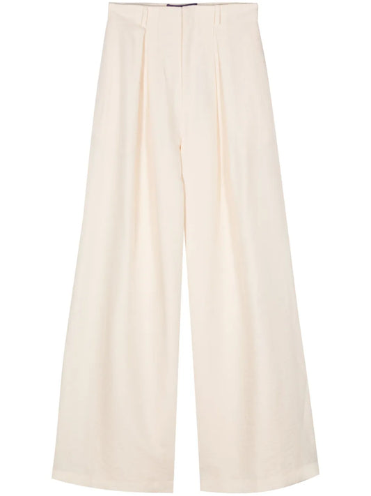 Greer Pleat-Detail Palazzo Pants