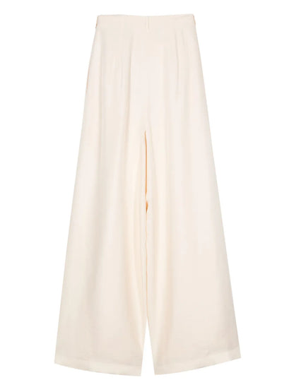 Greer Pleat-Detail Palazzo Pants