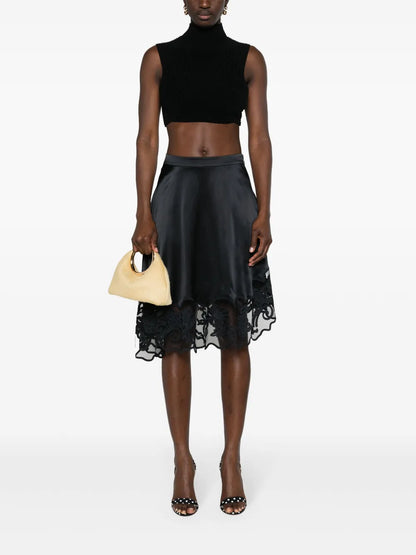 Avalon Floral-Embroidered Skirt