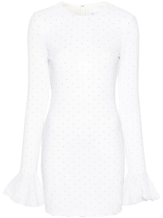 Crystal-Embellished Mini Dress