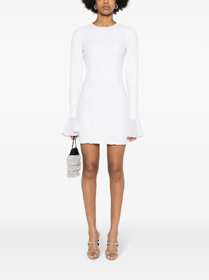 Crystal-Embellished Mini Dress