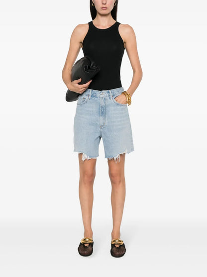 Stella Distressed Denim Shorts