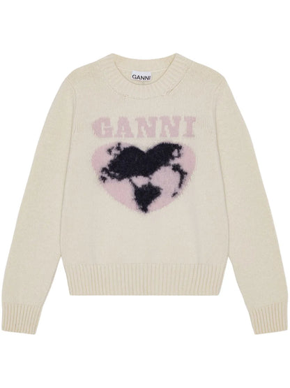 Heart-Intarsia Jumper