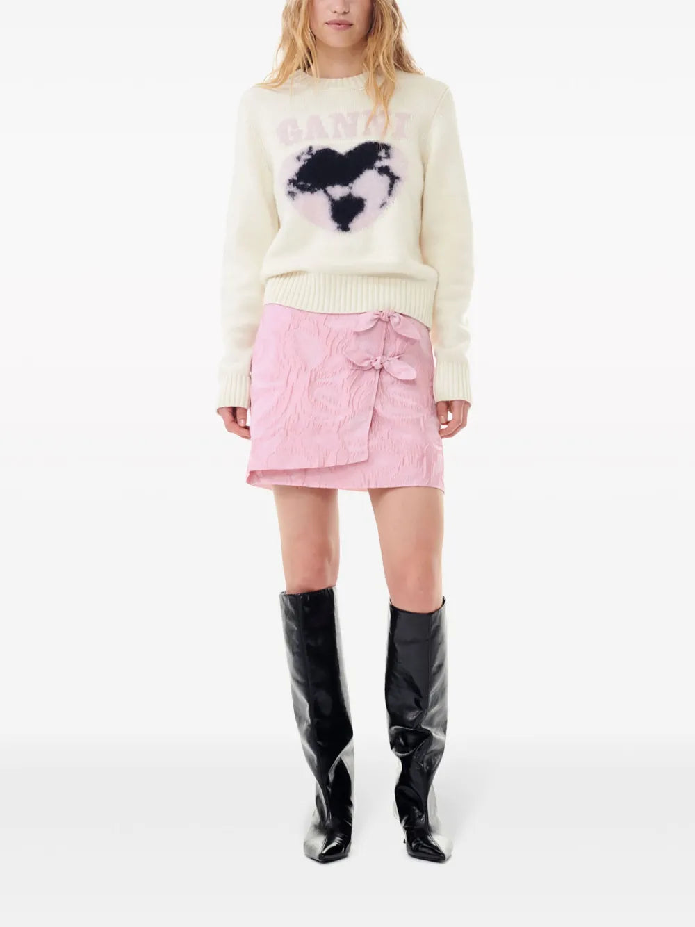 Heart-Intarsia Jumper