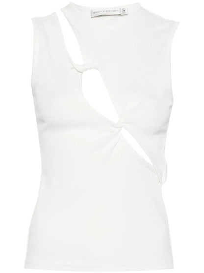 Oblix Twist Ribbed Tank Top