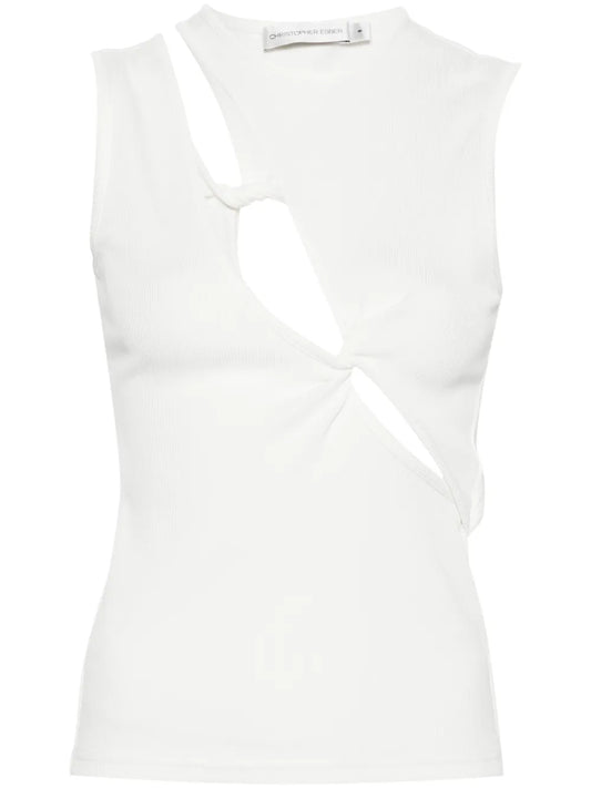 Oblix Twist Ribbed Tank Top