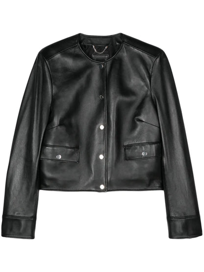 Leather Bomber Jacket