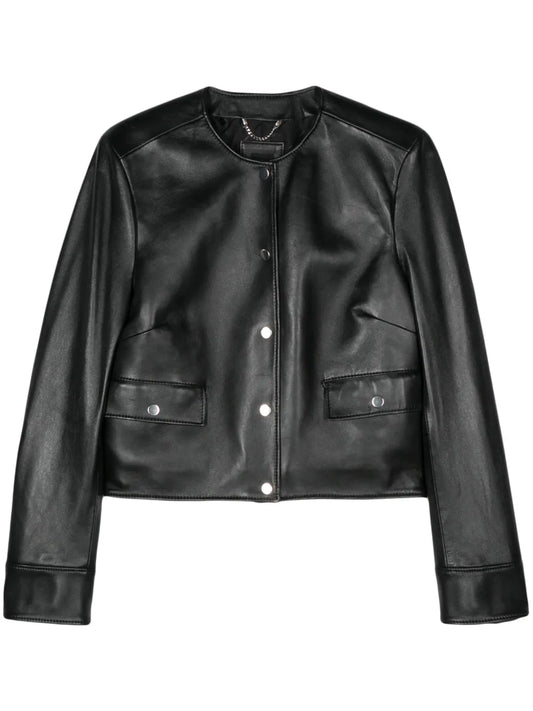 Leather Bomber Jacket