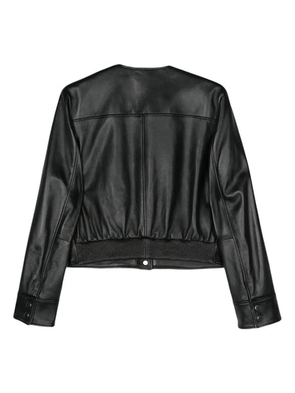 Leather Bomber Jacket