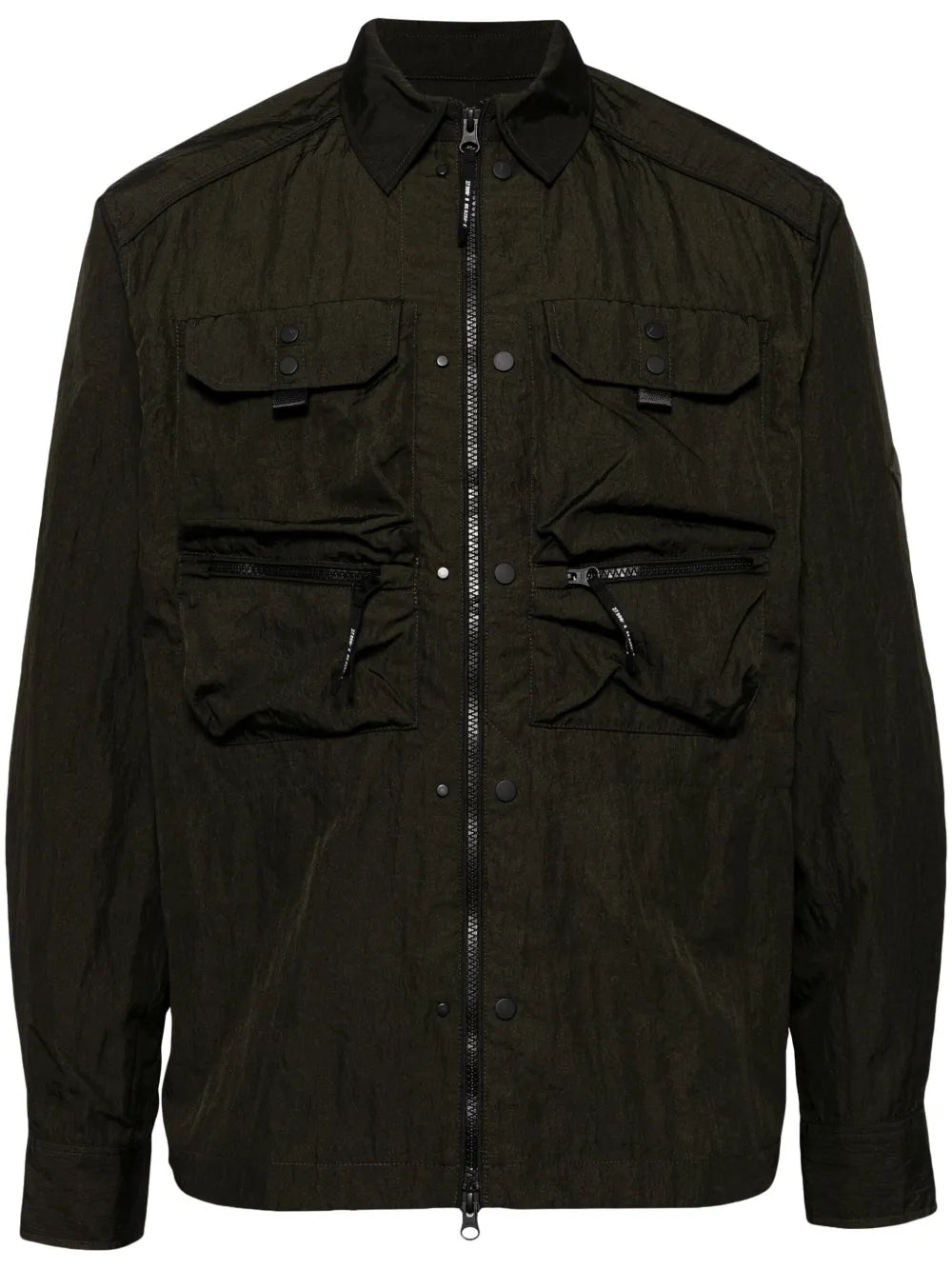 Crinkled Shirt Jacket