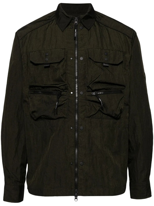 Crinkled Shirt Jacket