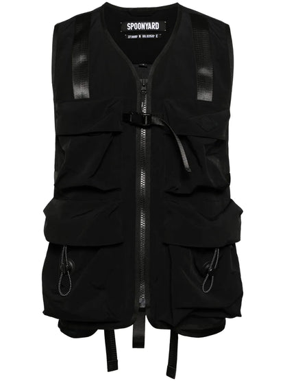 Logo-Appliquéd Ripstop Waistcoat