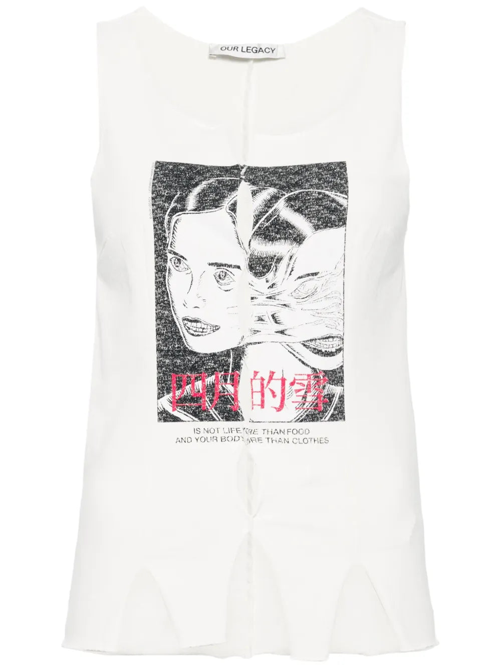 Race Twins-Print Tank Top