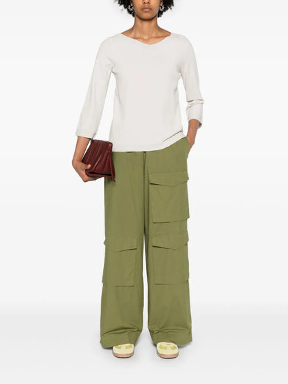 V-Neck Compact-Knit Jumper