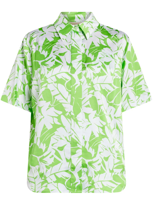 Floral-Print Short-Sleeve Shirt