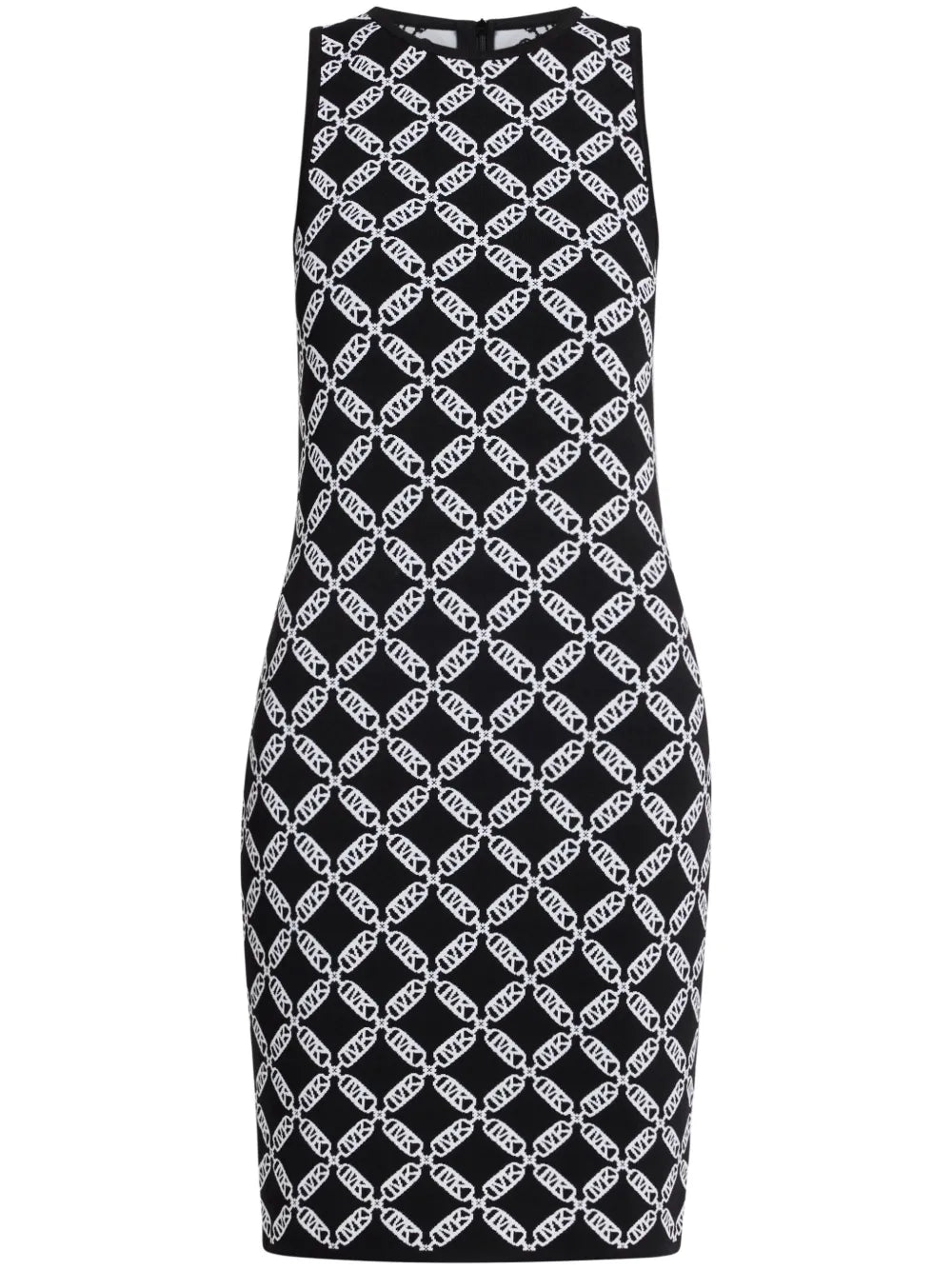Empire Logo-Jacquard Sleeveless Midi Dress