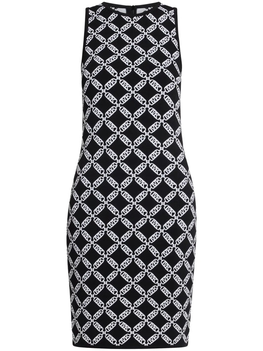Empire Logo-Jacquard Sleeveless Midi Dress