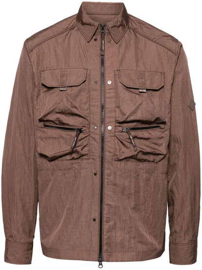 Crinkled Shirt Jacket