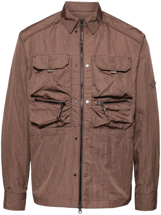 Crinkled Shirt Jacket