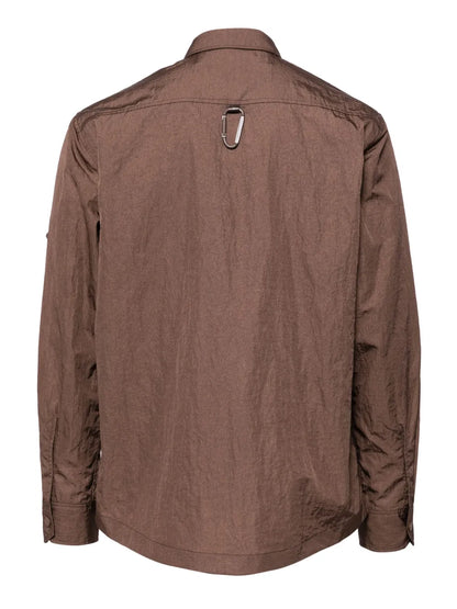 Crinkled Shirt Jacket