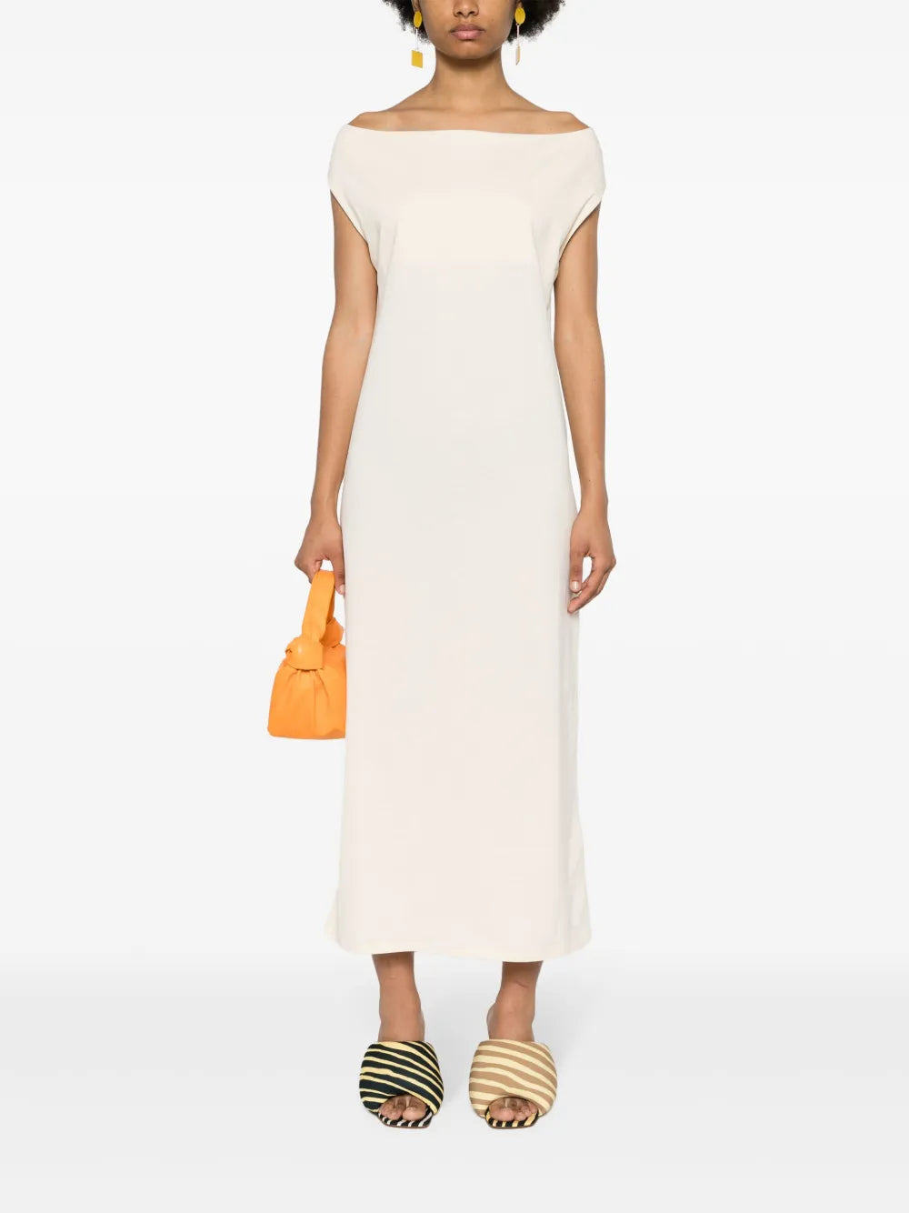 Martial Cotton Midi Dress