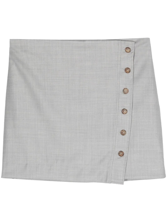 Mahaz Virgin Wool Mini Skirt