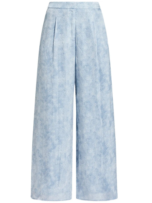 Petal Wide-Leg Trousers