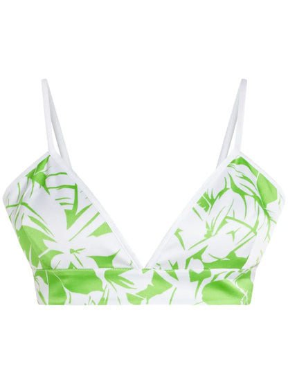 Floral-Print Cropped Top
