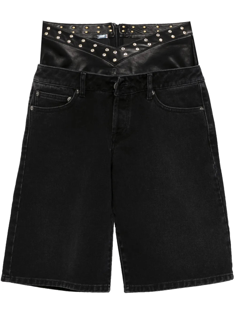 Double Denim Shorts