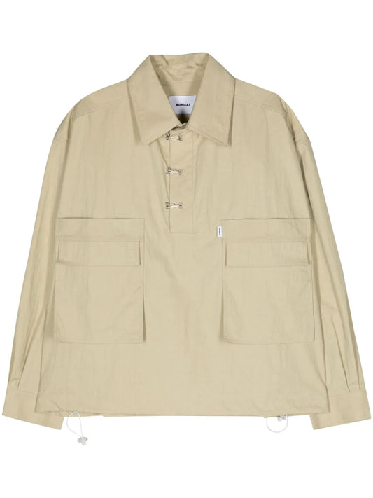 Goa Safari Pointed-Collar Crinkled Shirt