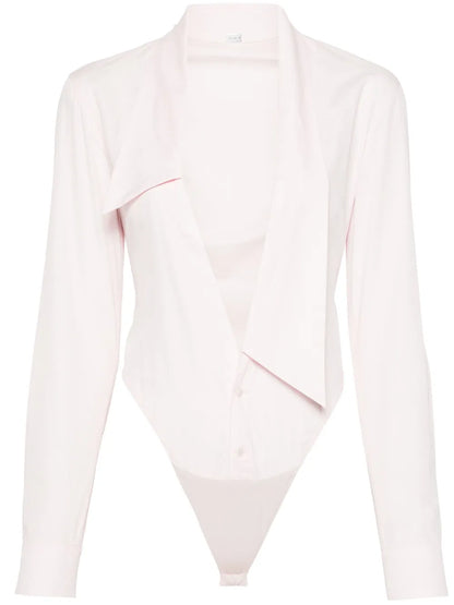 Deep V-Neck Shirt Bodysuit