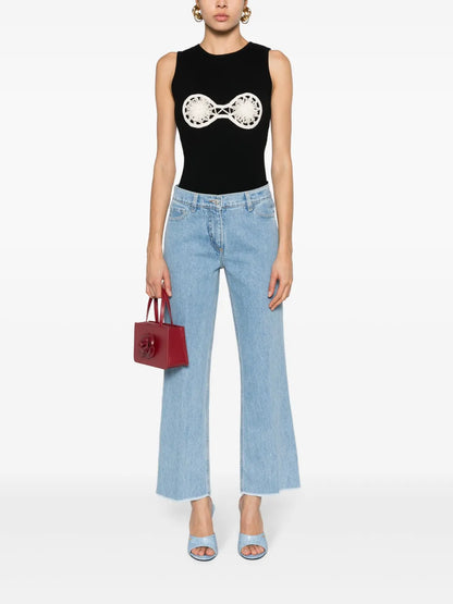 Mid-Rise Flared Jeans
