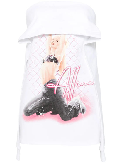 Allina-Print Mini Dress