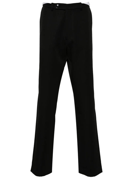 Rolled Waistband Tailored Trousers