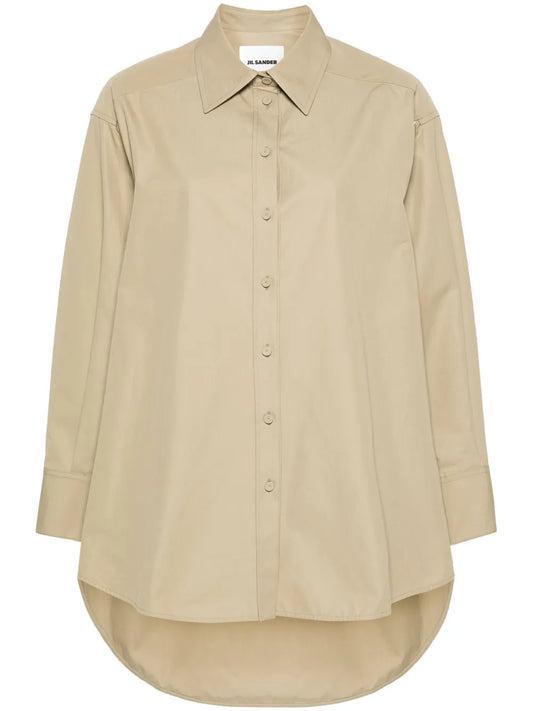 Cut-Out Cotton Shirt