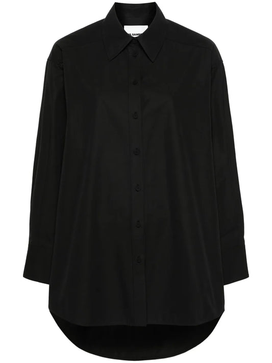 Cut-Out Cotton Shirt