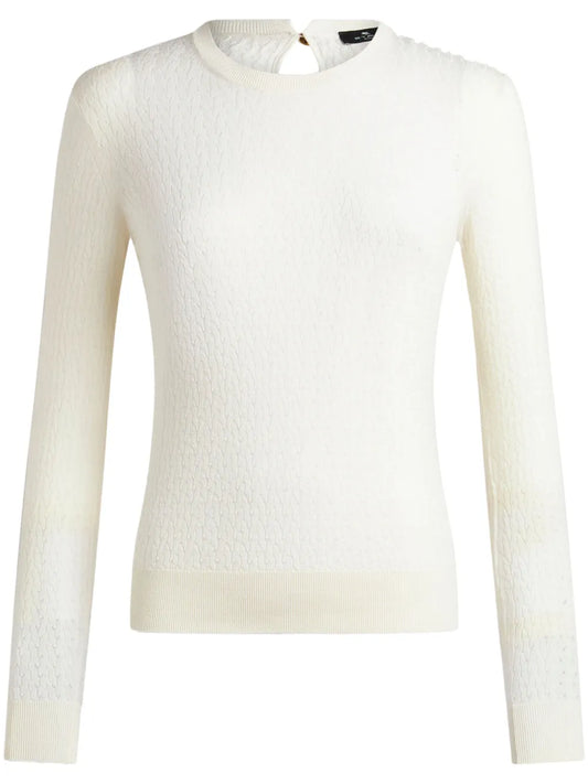 Cable-Knit Wool Jumper